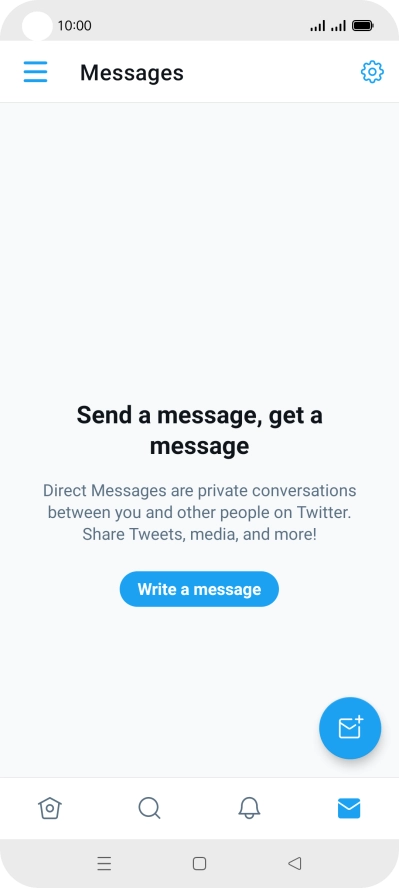 Press the new message icon.