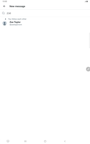 Key in the first letters of the recipient's name and press the required contact.