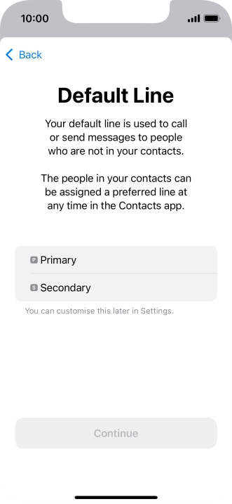Press the required price plan.
