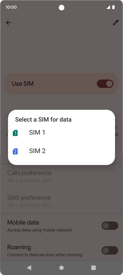 Press the required price plan.