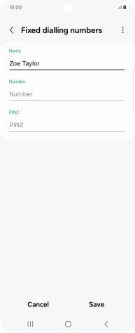 Press Number and key in the required phone number.