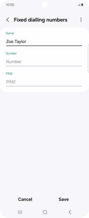 Press Number and key in the required phone number.
