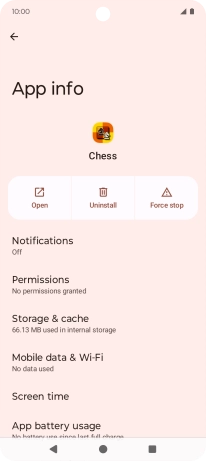 Press Storage & cache.