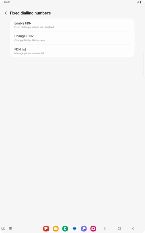 Press FDN list. Press FDN list.