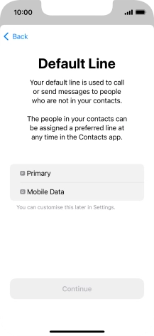 Press the required price plan.