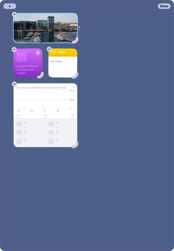 Press the add icon. Press the add icon.