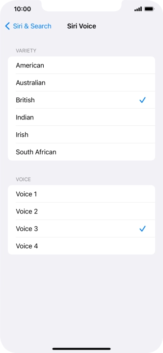 Press the required accent.