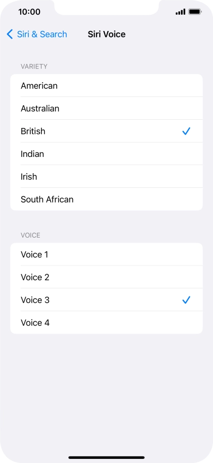 Press the required accent.