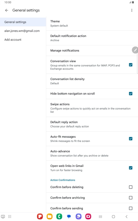 Press Add account. Press Add account.