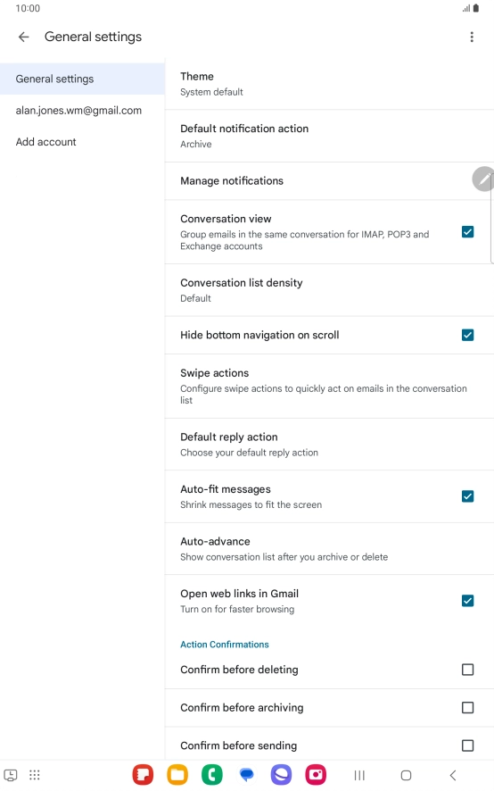 Press Add account. Press Add account.