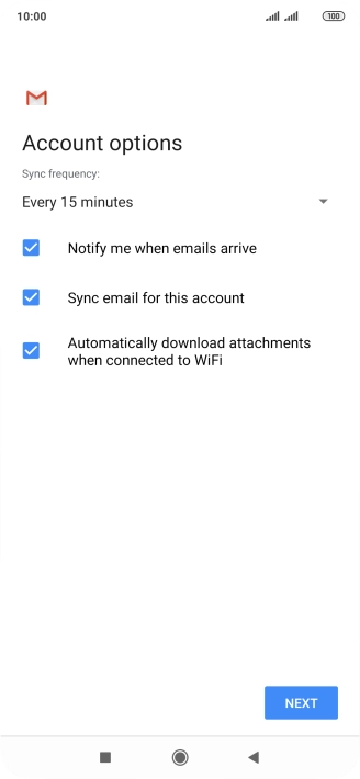 Press the drop down list below 