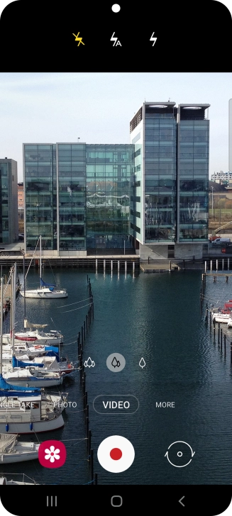 Press the required setting.