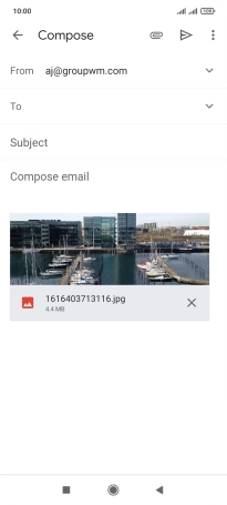 Press the field next to 