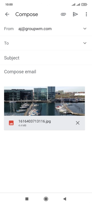 Press the field next to 