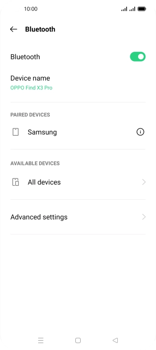 Press the Home key to return to the home screen.
