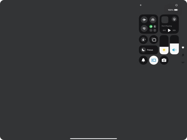 Press anywhere on the screen.