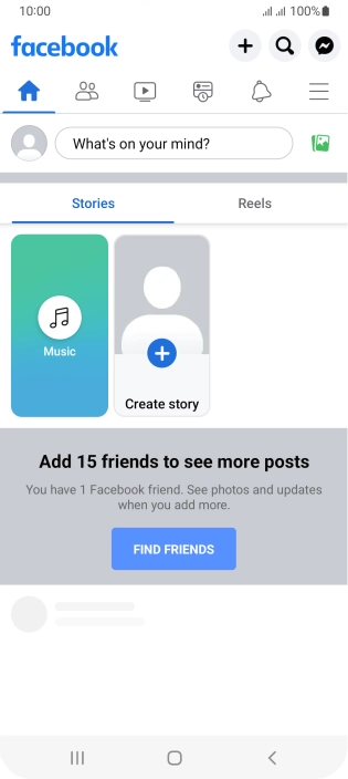 Press the text input field. Press the text input field.