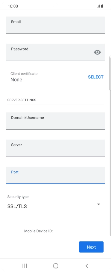 Press the drop down list below 