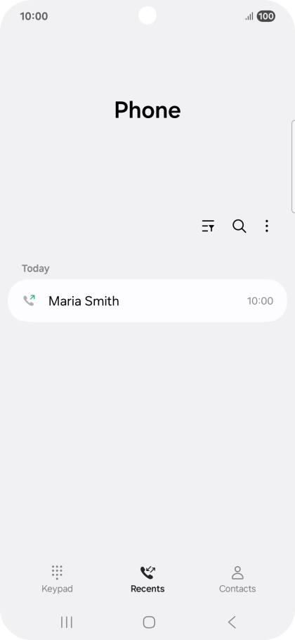 Press the required number.