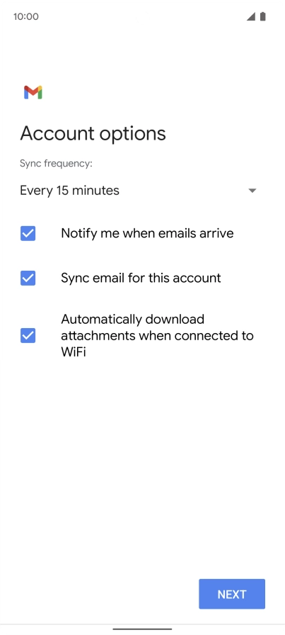Press the drop down list below 