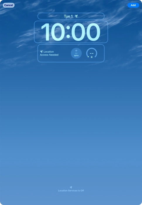 To customise the way the lock screen date is displayed, press the date widget and follow the instructions on the screen to select the required widget display mode. To customise the way the lock screen date is displayed, press the date widget and follow the instructions on the screen to select the required widget display mode.