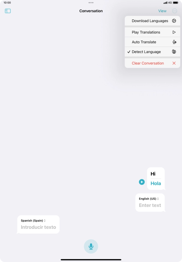 Press Clear Conversation.