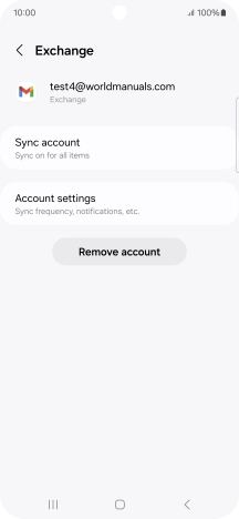 Press Remove account.
