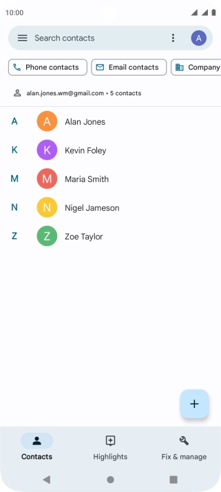 Press Fix & manage. Press Fix & manage.