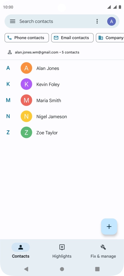 Press Fix & manage. Press Fix & manage.