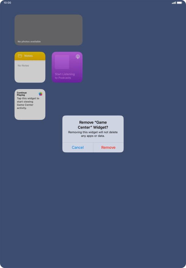 Press Remove. Press Remove.