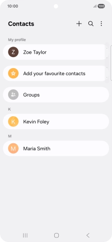 Press the menu icon.