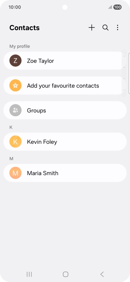 Press the menu icon.