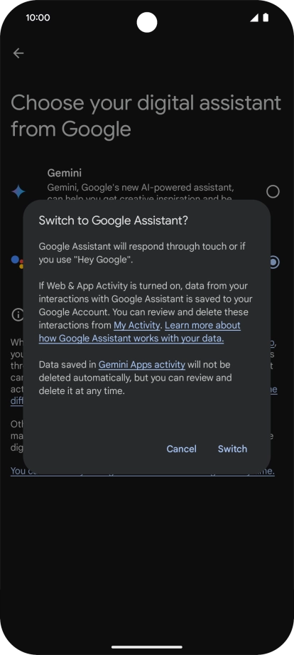 Press Switch. Press Switch.