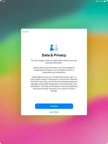Press Continue. Press Continue.