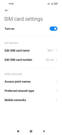 Press Access point names.