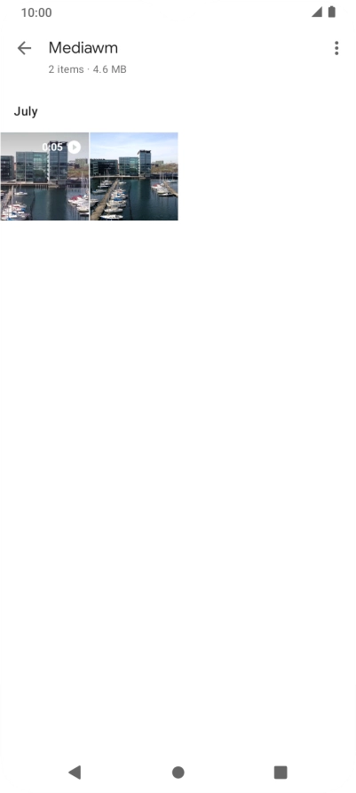 Press and hold any picture or video clip.