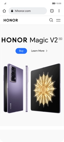 Press the menu icon.