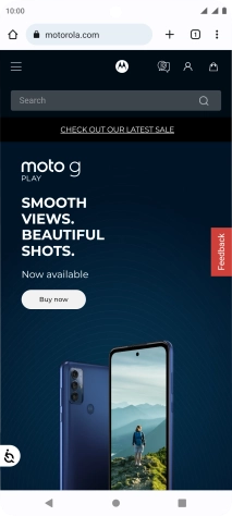 Press the address bar.