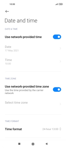 Press the Home key to return to the home screen.
