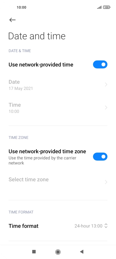 Press the Home key to return to the home screen.