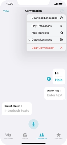 Press Clear Conversation.