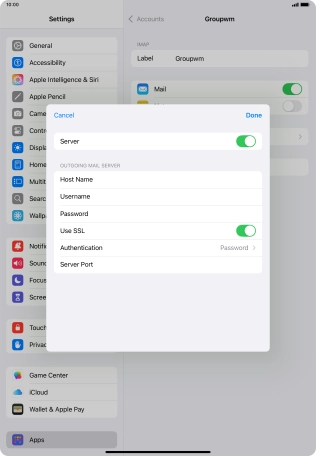 Press Authentication.