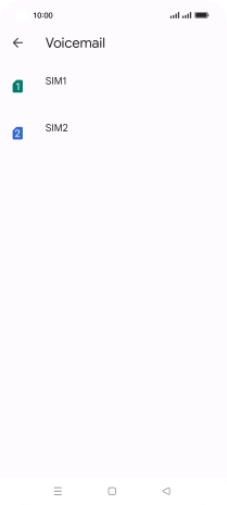 Press the required SIM.