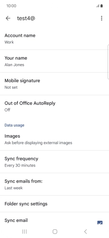 Press Account name and key in the required name.