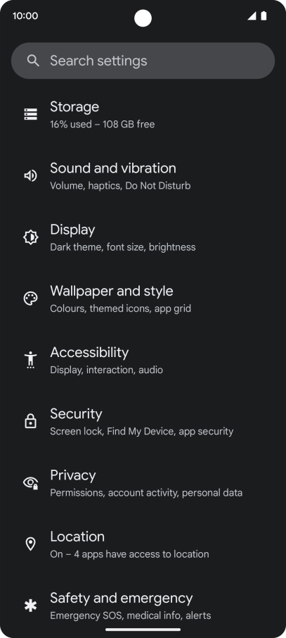 Press Display. Press Display.
