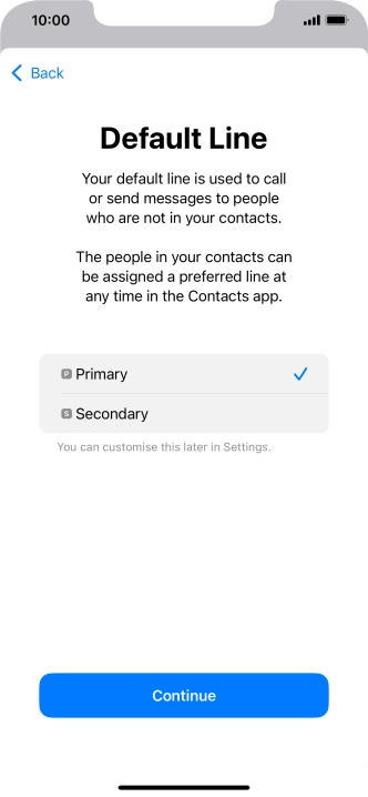 Press Continue. Press Continue.