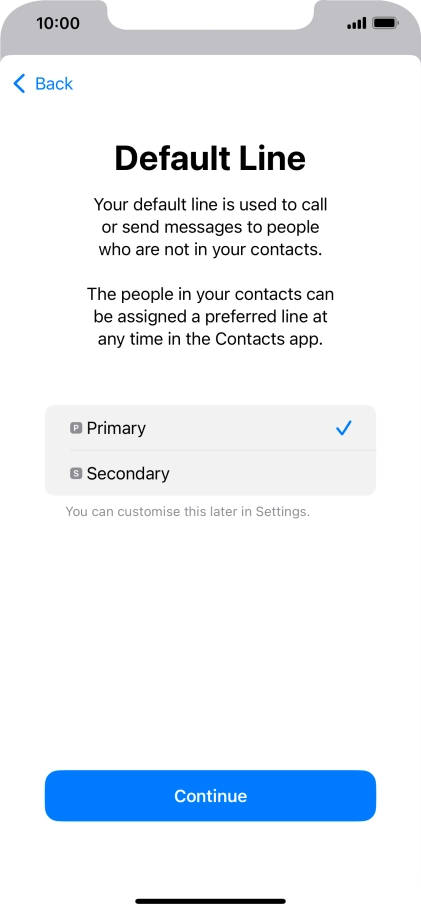 Press Continue. Press Continue.
