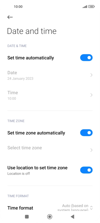 Press the Home key to return to the home screen.