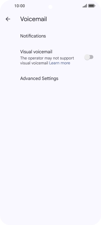 Press Advanced Settings. Press Advanced Settings.