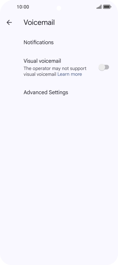 Press Advanced Settings. Press Advanced Settings.
